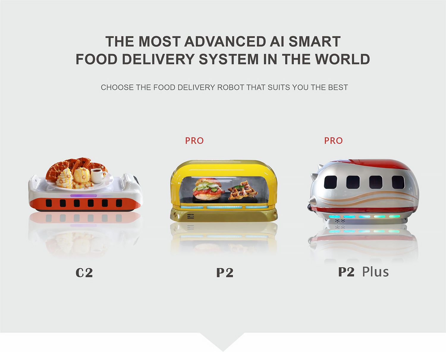 軌道送餐機器人 robô de entrega de alimentos
