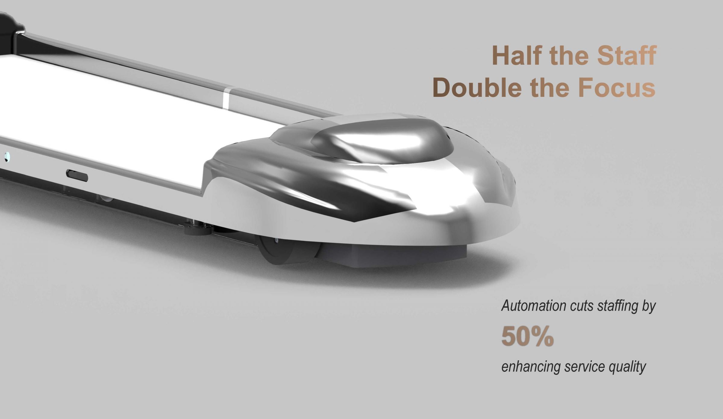 Halva Personalen Dubbelt Fokus: Automatisering minskar personalbehovet med 50% och förbättrar servicekvaliteten.