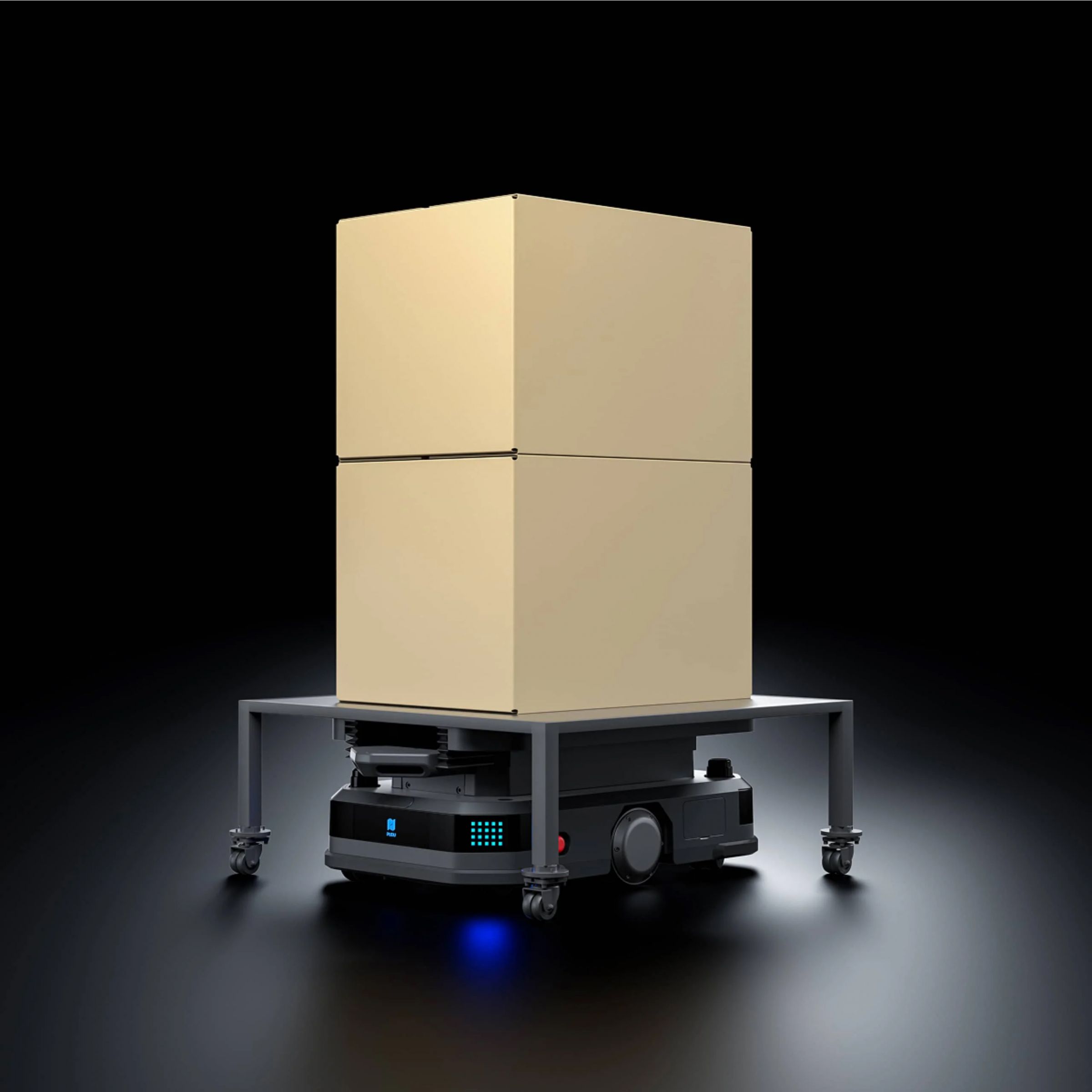 T600 Underride-versionen är en chassi-baserad industriell leveransrobot. Med en lågprofildesign kan den navigera under hyllor och lyfta dem autonomt för materialhantering. Funktioner: Kompakt form gör att den kan färdas under hyllor, vilket möjliggör flexibel navigering. Kapabel att lyfta last från mitten underifrån, vilket kräver minimal vägfriktion.