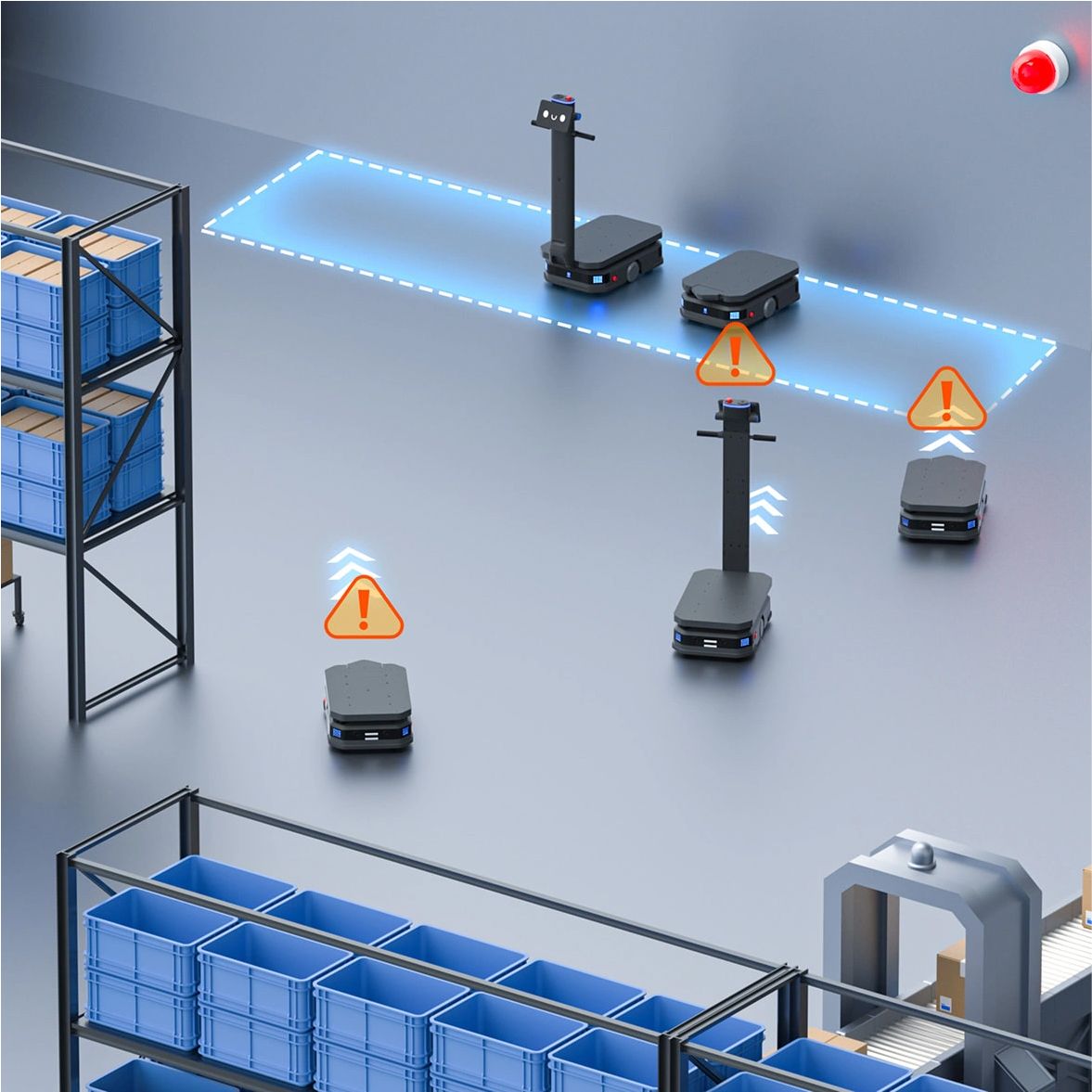T600-serien är utrustad med en dedikerad katastrofundvikande modul som intelligent kan ta emot signaler som brandlarm och jordbävningar, och automatiskt utföra undvikande planer.