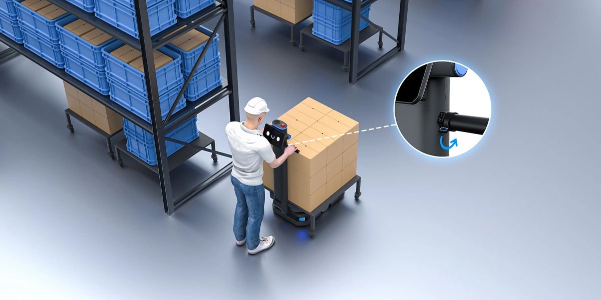 Utrustad med en ergonomisk handtagsassistansknapp, vilket gör att operatören enkelt kan kontrollera T600 genom att bara trycka på knappen, även när man skjuter tunga laster.